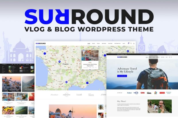 Surround Vlog & Blog WordPress Theme 1.3