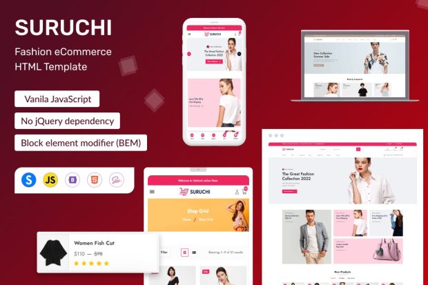 Suruchi - Fashion eCommerce HTML Template