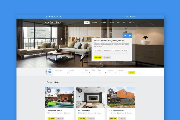 Sweethome - Real Estate HTML Template