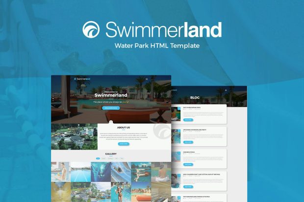 Swimmerland - Water Park HTML Template