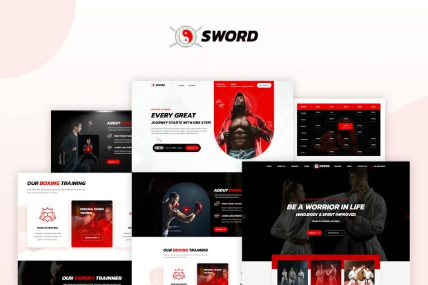 SWORD - Mixed Boxing Martial Arts HTML Template