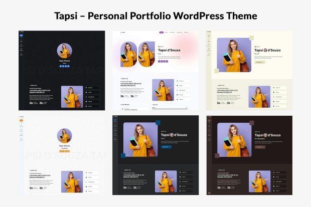 Tapsi – Personal Portfolio WordPress Theme 1.0