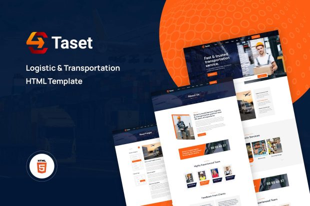 Taset - Logistic & Transportation HTML Template