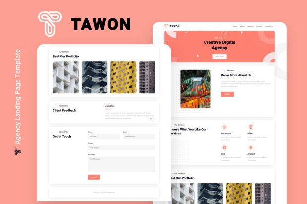 Tawon - Agency Landing Page Template