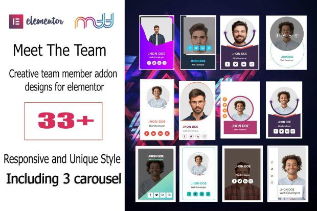 Meet The Team for Elementor 2.7