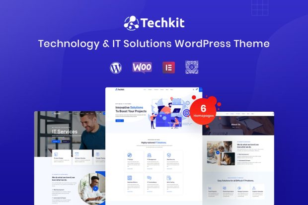 Techkit –Technology & IT Solutions WordPress Theme 1.6