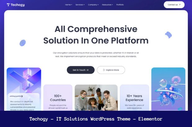 Techogy - IT Solutions WordPress Theme 1.0