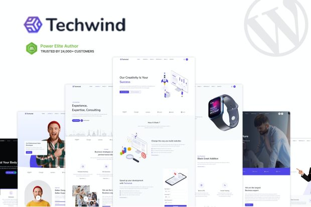 Techwind - Multipurpose Landing WordPress Theme 1.0.2