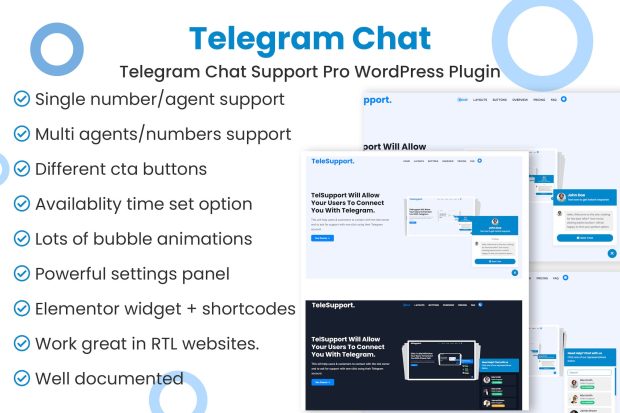 Telegram Chat Support Pro 1.0.2