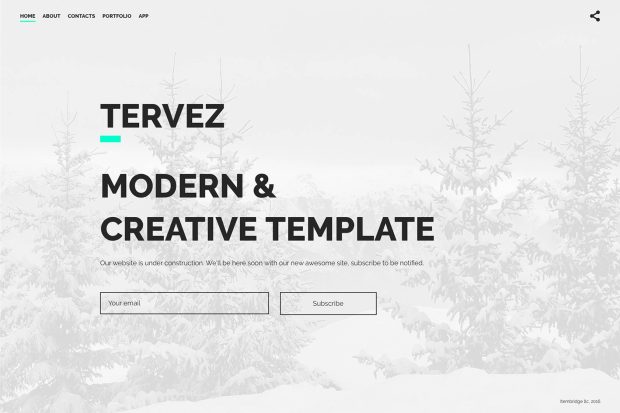 Tervez - Coming Soon & Maintenance Mode Template