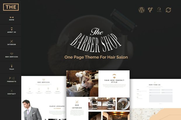 The Barber Shop - One Page Theme For Hair Salon 1.9