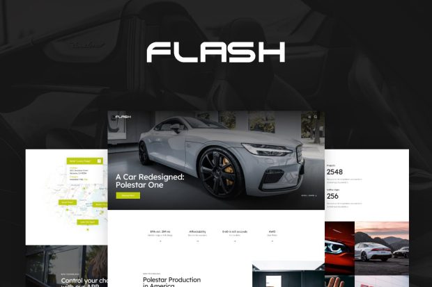 The Flash - Electric Car Supplier & Charging Station Theme 1.15.0