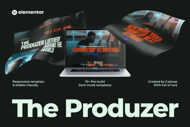 The Produzer - Music & Band Elementor Template Kit