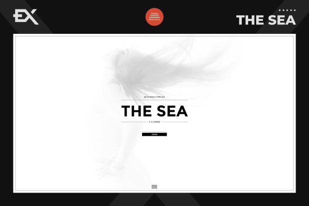 The Sea - Responsive Coming Soon Page