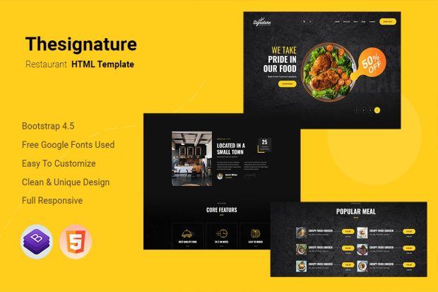 Thesignature - Restaurant HTML Template