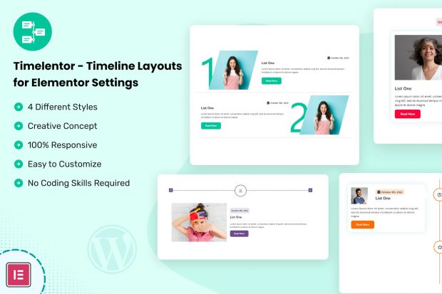Timelentor - Timeline Layouts for Elementor 1.0.1