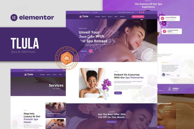 Tlula - Spa & Wellness Elementor Pro Template Kit