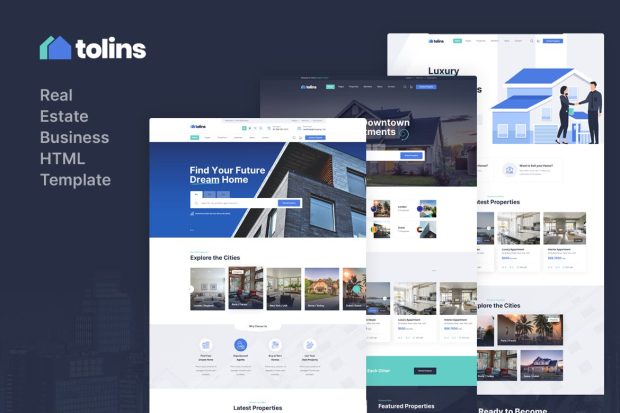 Tolips - Real Estate Business HTML Template