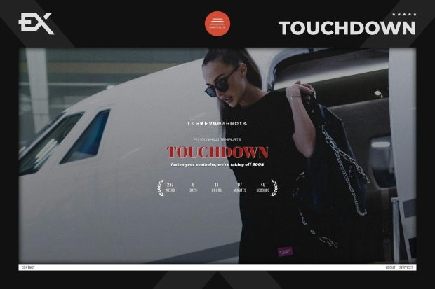 Touchdown - Responsive Coming Soon Page