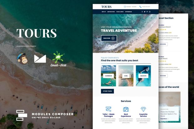 Tours - Book & Travel Responsive Email