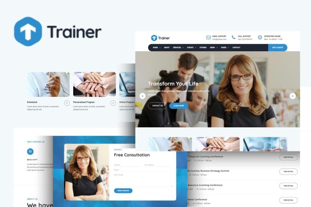 Trainer - Mentor and Coach HTML Template