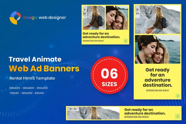 Travel HTML5 Animate Banner Ads