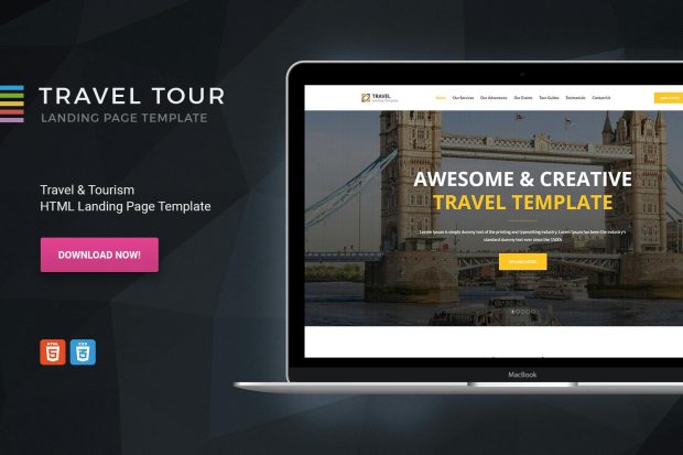 Travelly - HTML Travel & Tourism Landing page