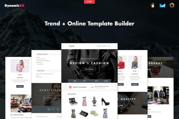 Trend - Responsive Fashion Email + Online Builder