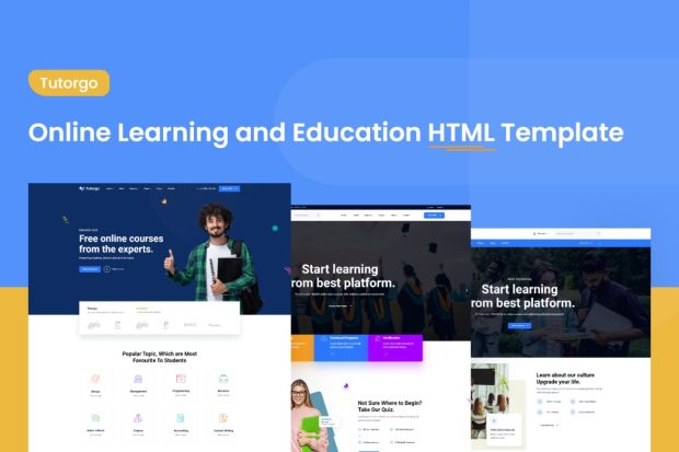 Tutorgo - Online Learning Education HTML Template