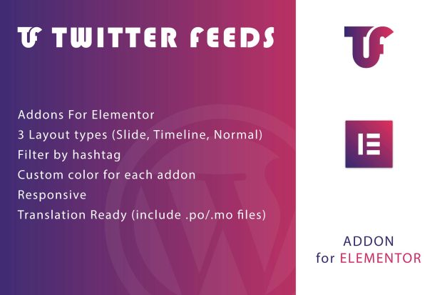 Twitter Feeds for Elementor WordPress Plugin 1.0