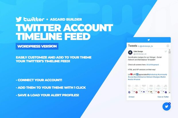 Twitter Timeline Feed WordPress Plugin 1.0.0