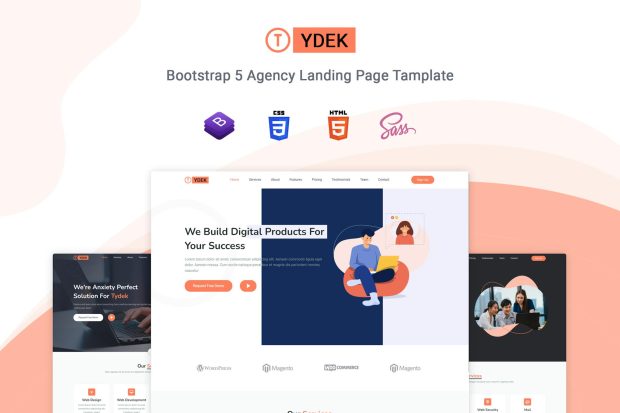 Tydek - Creative Agency Landing Page Tamplate