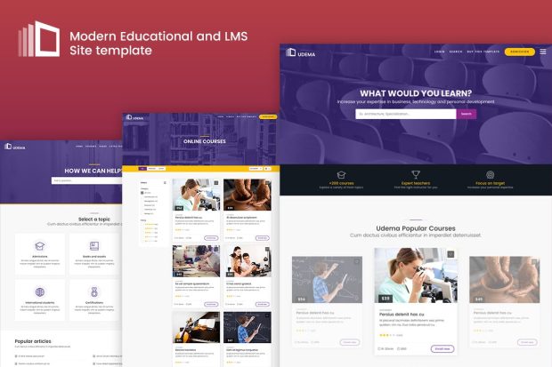 Udema - Modern Educational Site Template