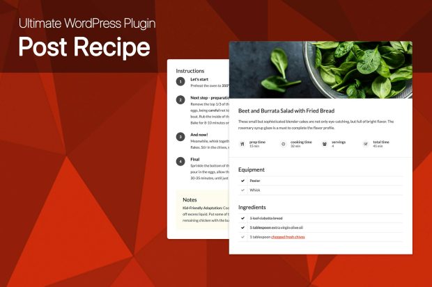 Ultimate Post Recipe Plugin for WordPress 1.0.0