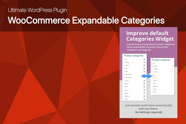 Ultimate WooCommerce Expandable Categories 1.3