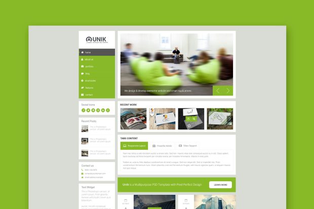 Unik - Ultimate HTML5 Template