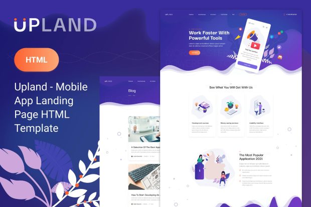 Upland - Mobile App HTML Template