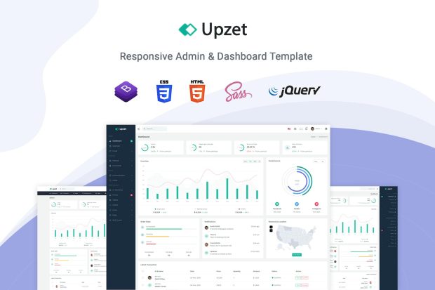 Upzet - Admin & Dashboard Template