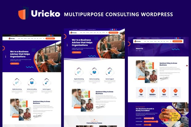 Uricko - Multipurpose Consulting WordPress Theme 1.0