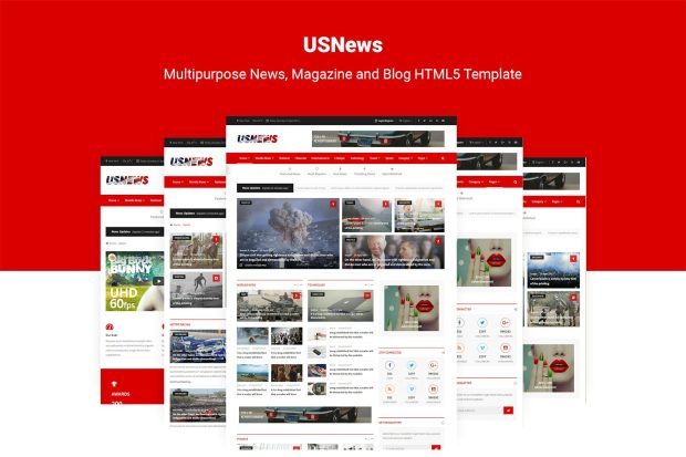 USNews | News, Magazine and Blog HTML5 Template