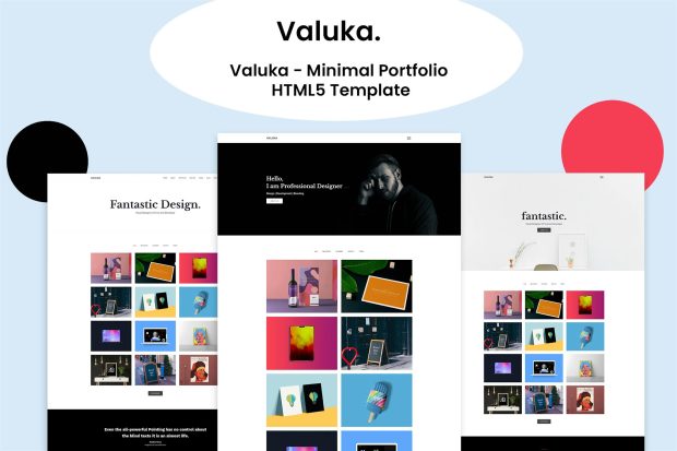 Valuka - Minimal Portfolio HTML5 Template