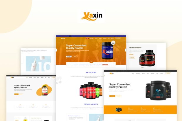 VAXIN - Health Supplement Medicine HTML Template