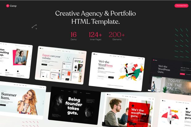 vCamp - Creative Agency & Portfolio HTML5 Template