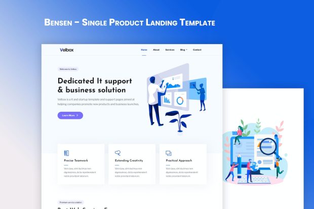 Velbox - Startup & Sass Template