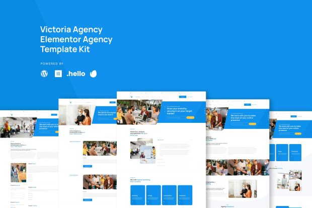 Victoria - Agency & Business  Elementor Template Kit