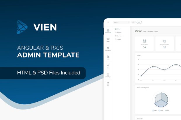 Vien Angular - Angular 9 Admin Template