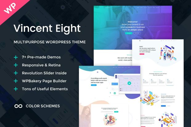 Vincent Eight - Multipurpose WordPress Theme 1.24