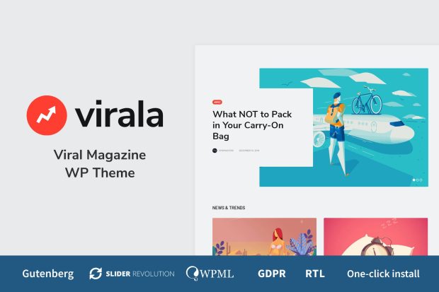 Virala - Viral Magazine WordPress Theme 1.0.9