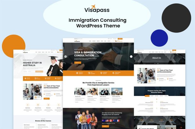 Visapass - Immigration Consulting WordPress Theme 1.0.7