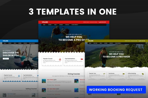 Volare - Trekking and Sailing Site Template